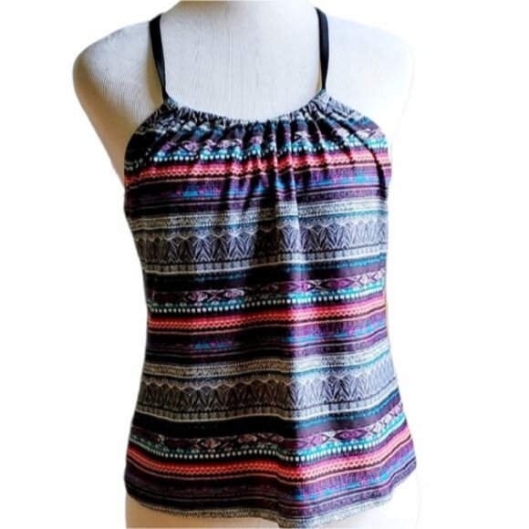Kona Sol Swim Top Bathing Suit Tankini Racerback WOMAN'S WOMEN'S Size Small - Picture 11 of 12